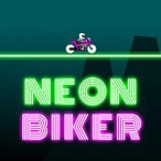 Neonowy motocyklista