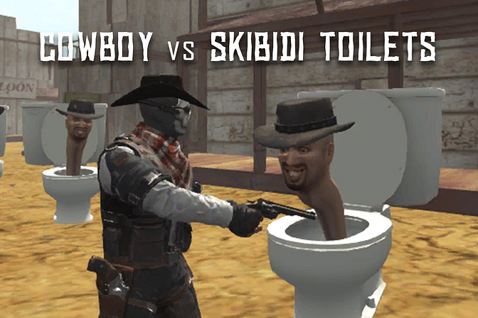 Cowboy vs Skibidi Toilets